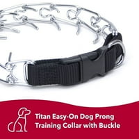 Coastal - Titan - Easy -On Dog Prong тренировъчна яка с катарама, черно, 14