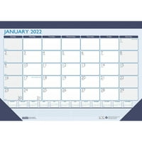 Къща на Дулитъл 17 22 настолен календар за настолна подложка в синьо и бяло 151-22