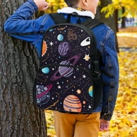 Universe Cartoon Backpack Тийнейджърска чанта за момчета Момчета студент спортен стил Книга за книги Модна класика раница