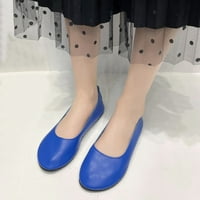 dmqupv плоски обувки за жени удобна ежедневна мода лято жени ежедневни екстра големи размери флоп обувки жени сини 8