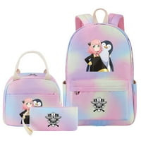 Bzdaisy Rainbow Spy Family Backpack Комплект с отделение за лаптоп за деца за деца тийнейджър