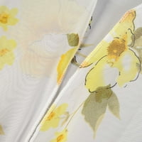 Ganfancp Cardigan за жени Лято свободен пясък слънцезащитен крем Кардиган с тънки стил жилетка модна блуза жълта S # официален сайт
