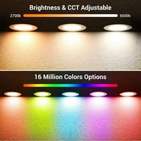 10W LED вдлъбнати интелигентен таван Светлинен цвят Промяна