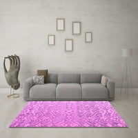 Ahgly Company Indoor Square Abstract Pink Modern Area Rugs, 5 'квадрат