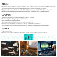 -Вели загубени темпо на ефект на педал барабан и looper ефектор 2-in-looper & drum machine double footswitch looper pedal looper китара педал барабани и контури с висока регулируема скорост на тунера