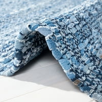 Montauk Oslo Braided Trellis Area Area Rug, Blue, 5 '8'