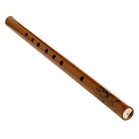 Традиционна дупка бамбукова флейта кларинет студент музикален инструмент дърво цвят