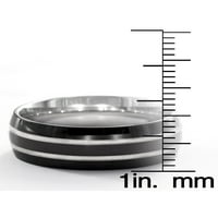 Крайбрежни бижута от неръждаема стомана с двойно оформен пръстен