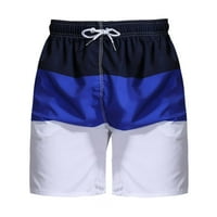 Luiyenes Beach Shorts for Men Summer Striped Full Cut Men's Swim Trunks