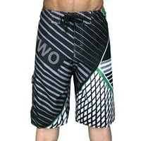 Шорти за педари за мъже ежедневни летни шорти за мъже Мъжки плуват стволове Бързи сухи шорти за плуване с мрежеста облицовка Забавни плажни къси панталони Зелени, XL