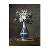 Търговска марка изобразително изкуство 'ваза с цветя' платно изкуство от Шарден