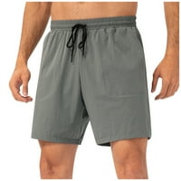 Strungten Men's бързо изсушаване на ежедневни плажове Класически летни къси панталони с еластични талии за талия