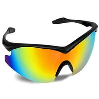 Военни вдъхновени поляризирани спортни слънчеви очила - Огледални интегрирани поляризирани лещи Battle Vision HD Слънчеви очила за мъже жени, които карат бягане на велосипеден риболов на риболов на голф голф