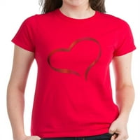 Cafepress - Heart Women's Dark Thrish - Женска тъмна тениска