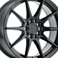 Ruff Aluminium RIM Speedster 17x7.5in гланц Черно покритие, 1775spd385d04b72