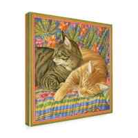 Изящно изкуство на търговска марка „Две сънливи котки“