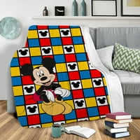 Mickey Mouse Bendlet изискано одеяло за пътуване дишащ за подарък за рожден ден