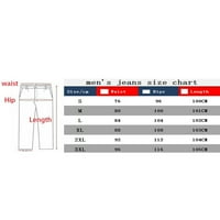 Мъжете разкъсани дънкови панталони, ежедневни разтягащи се кльощави дънки затруднени дупки с ниска талия от отслабване улични дрехи улични дрехи