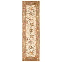 Античност Лилибет Традиционен килим за флорална вълна, слонова кост, 7'6 9'6 Овал