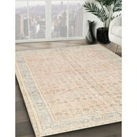 Ahgly Company Indoor Rectangle Traditional Light Orange Gold Persian Area Rugs, 8 '12'