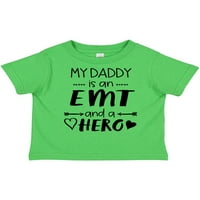 Inktastic My Daddy е EMT и тениска за момиче за подарък за герой или момиче