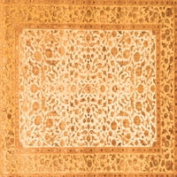 Ahgly Company Indoor Rectangle Oriental Orange Traditional Area Rugs, 2 '4'