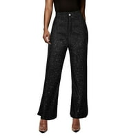 Booker New Sequin Party Fashion Casual High Tist Pants Pant