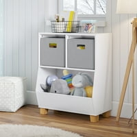 Riverridge Home Kids Catch-All Multi-Cubby Organizer за играчки и сиви кошчета