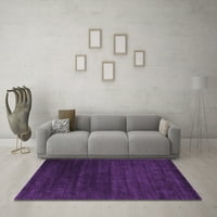 Ahgly Company Indoor Square Abstract Purple Contemporary Area Rugs, 7 'квадрат