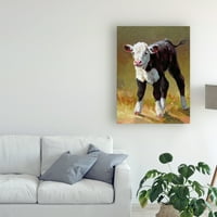 Изобразително изкуство 'принцеса крава' платно изкуство от Каролин Хоули