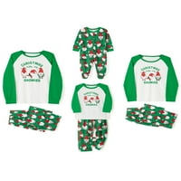 Амилие Коледна пижама за семейно съвпадение на Дядо Коледа Съвпадащи комплекти Xmas PJS Sleepwear