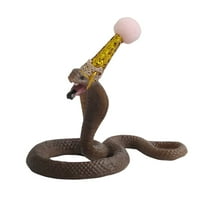 Snake Cake Topper, Cobra Snake Cake Topper с парти шапка за змийска джунгла Тематична партия декорации за тортата