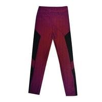 Подарък за жени панталони Просвещение на женските небрежни отпечатани йога панталони с висока талия, свободни прави дълги панталони