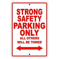 Силна безопасност Футболен играч паркинг само за подарък гараж алуминий 12 x18 знак