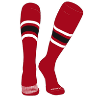 Толкова раиран OTC бейзбол, софтбол, футболни чорапи червени, бели, черни