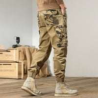Akiihool Cargo Pants for Men Men's Twill Cargo Pants Classic Relace Fit Reg и големи и високи размери