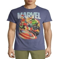 Марвел герои група засне мъже и големи мъже Графичен тениска
