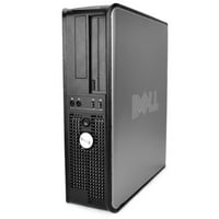 Възстановен Dell Optiple Desktop Computer 3. GHZ Core Duo Tower PC, 4GB, 1TB HDD, Windows X64, Office Essentials, 17 Dual Monitor USB мишка и клавиатура