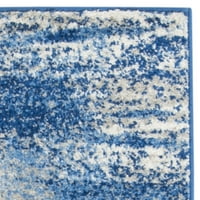 Adirondack Rudyard Abstract Runner Rug, Silver Blue, 2'6 16 '