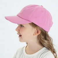 Детски бейзболни шапки Затруднени измити малко дете обикновени бейзболни шапки Регулируеми летни Тираджийски шапки за момчета момичета