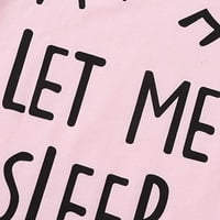 Дамски ежедневни шорти с къс ръкав Принт тениска спално облекло комплект Дамски пижами Комплекти пижами за жени спестявания клирънс Розово-ХХХХЛ