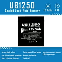 - Съвместим Ади ЕП батерия-подмяна УБ универсален запечатан оловно-киселинен Акумулатор-включва адаптери за клеми