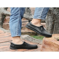 Avamo Mens Oil Proofts Slip On Garden Comfort Неплъзгащи се мокалиси Черна плюшена облицовка 9