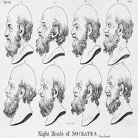Сократ, древногръцки философ печат на плакат от научен източник