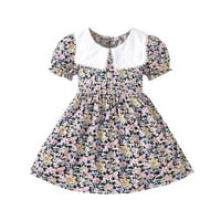 Booker Toddler Girls Child Child Flore Leste Floral Ptrys Summer Beach Sundress Party Ressions Princess Ress