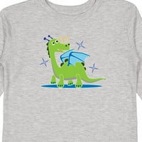 Мастически дракон за деца подарък за подарък за малко дете или малко дете с тениска с дълъг ръкав