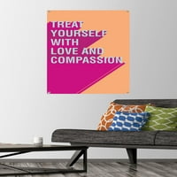 Джени Редман - Стенски плакат за състрадание с бутилки, 22.375 34