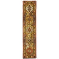 Наследство Реджий Традиционно вълново бегач килим, мулти, 2'3 14 '