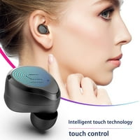 Haykey Wireless Earbuds Стерео шум от анулиране на Bluetooth Безжични слушалки в ухо с микрофон, USB зареждане IP слушалки за спорт