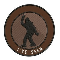 Bigfoot Видях 3.5 Желязо или шиене на бродирана тъкан значка значка Необразими мистерии емблематични серии